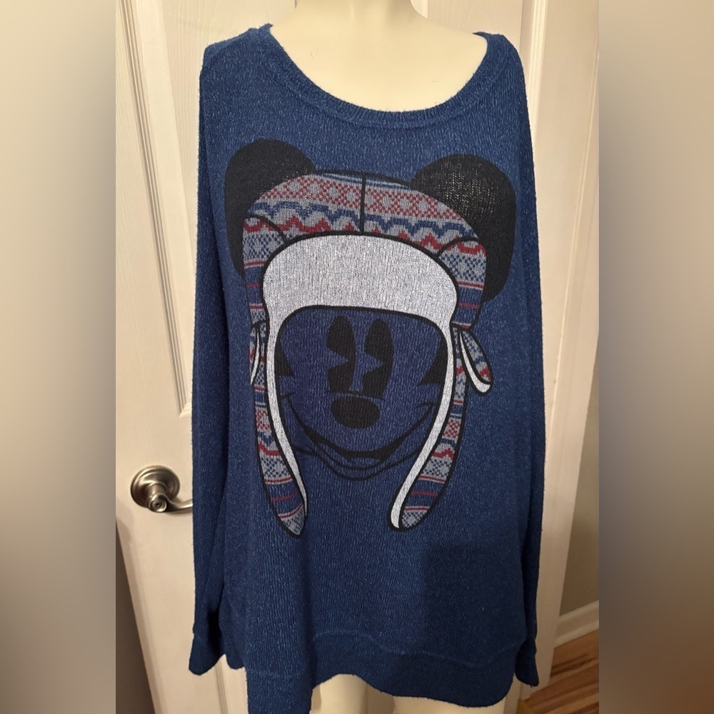 Disney parks Micky Mouse winter hat sweater 2Xl